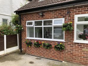 Image showing the completed front of a garage conversion