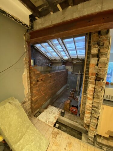 Two extensions in Chorlton sharing a party wall