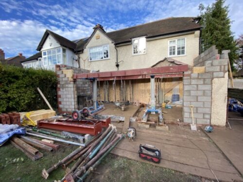 Single rear storey extension in Bramhall