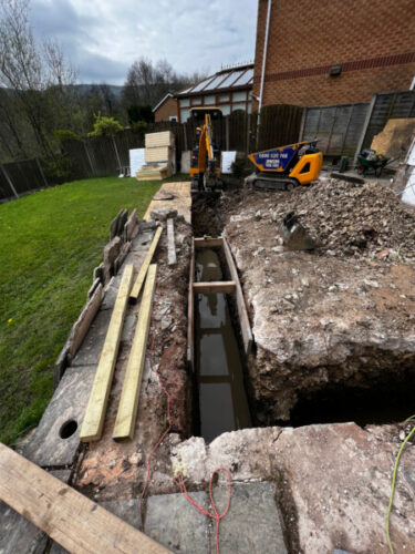 Single Storey Wrap Around Extension - Foundation